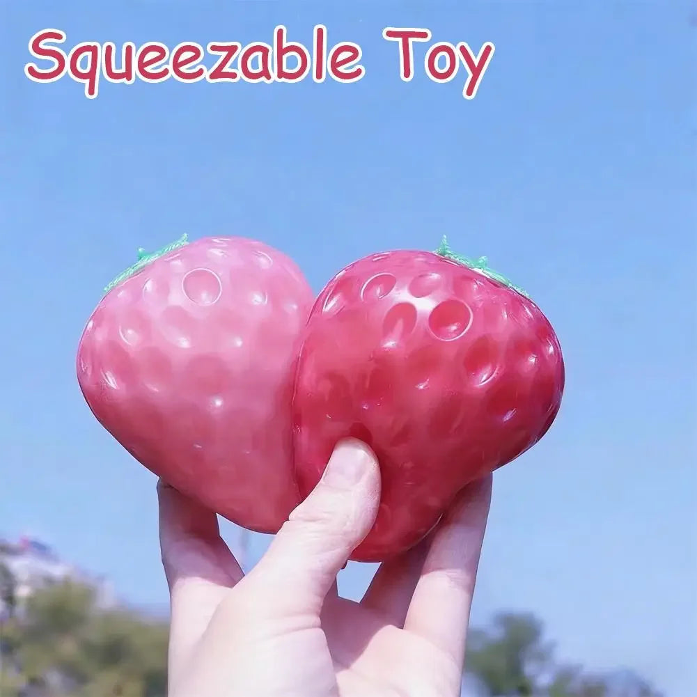 Strawberry Mango Pinch Music Color Change Slow Rebound Release Stress Relieving Ball Stress Relieving Toy Artifact