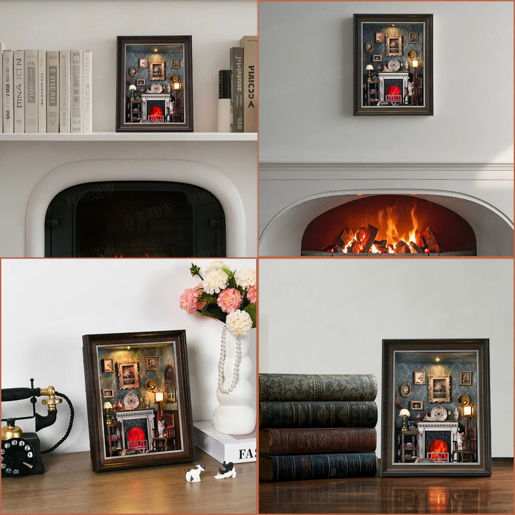 Robotime Book Nook Kit Tailor's Shop DIY Wooden Puzzle Bookshelf Insert Decor Gift for Adults Teens