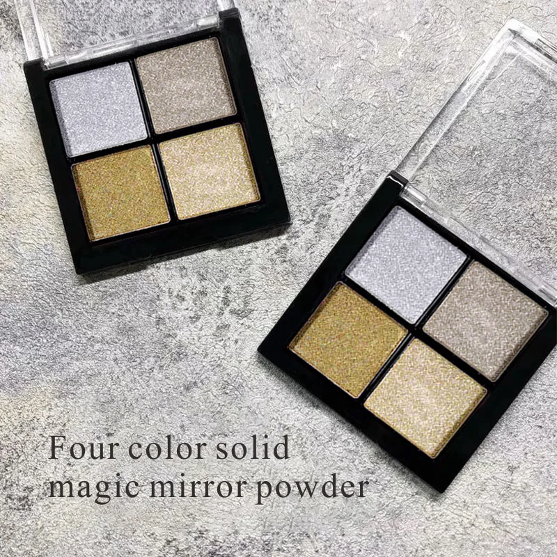 Elegant Mirror Chrome Effect Glitter Powder Metallic Dust Holographic Manicure Decoration Reflective Gold Silver for Nail Art