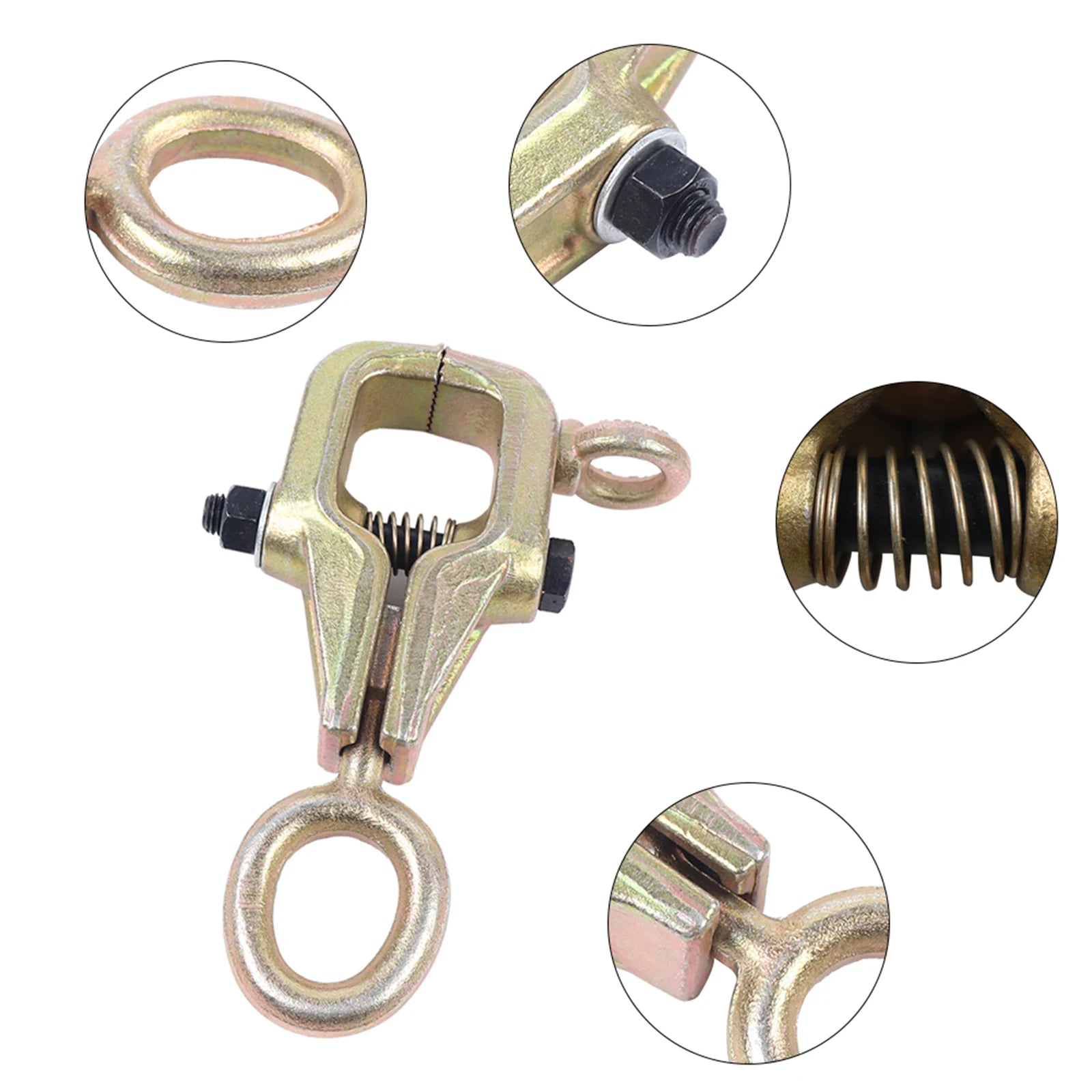 5 Ton 2 Way Auto Body Repair Pull Clamp Frame Back Dent Puller Self-Tightening