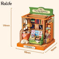 Robotime Rolife Miniature Dollhouse Kit for Kids Girls Wooden Toy Building Set Family Gift 4 Designs