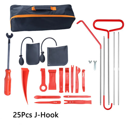 Car Door Lockout Tool Kit Air Wedge Pump 17/25-Piece Auto Emergency Tools