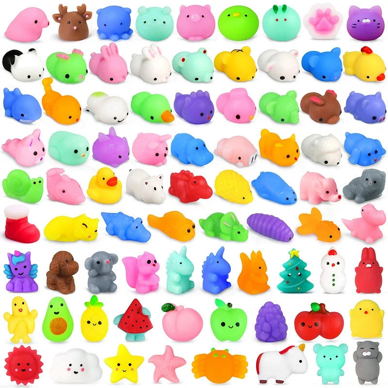 5–50 PCS Party Favors Mini Mochi Squishy Squeeze Toys, Random Assortment