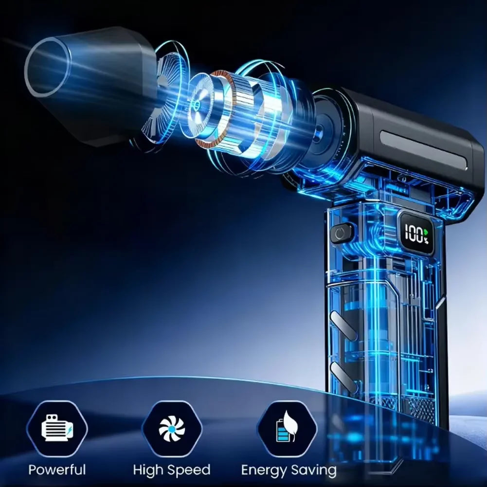 160000 RPM Electric Air Duster Cordless Blower for Car Keyboard PC Home Cleaning