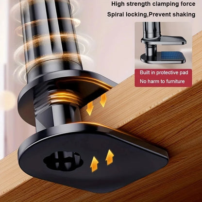 Foldable 70cm Phone Tablet Clip Stand Lazy Bedside Desk Holder for iPad Samsung Xiaomi ASUS Tabs