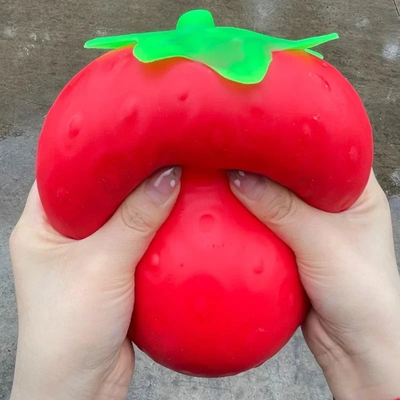 Super Jumbo Strawberry Squishy Toy Slow Rising Simulated Strawberry Antistress Anti-Anxiety Fidget Toy for Adults Friends Gifts