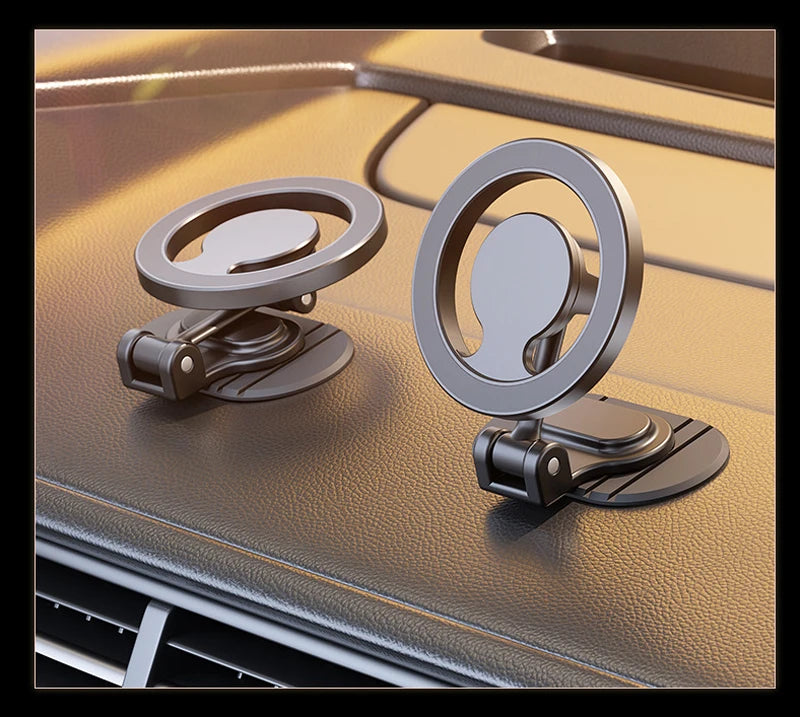 Metal Magnetic Car Phone Holder for MagSafe 360° Foldable Dashboard Mount