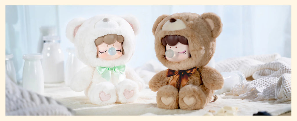 Robotime Rolife Nanci Chocolate Colorful Plush Bear Series Blind Box Handmade Decoration Surprise Box Children's Christmas Gifts