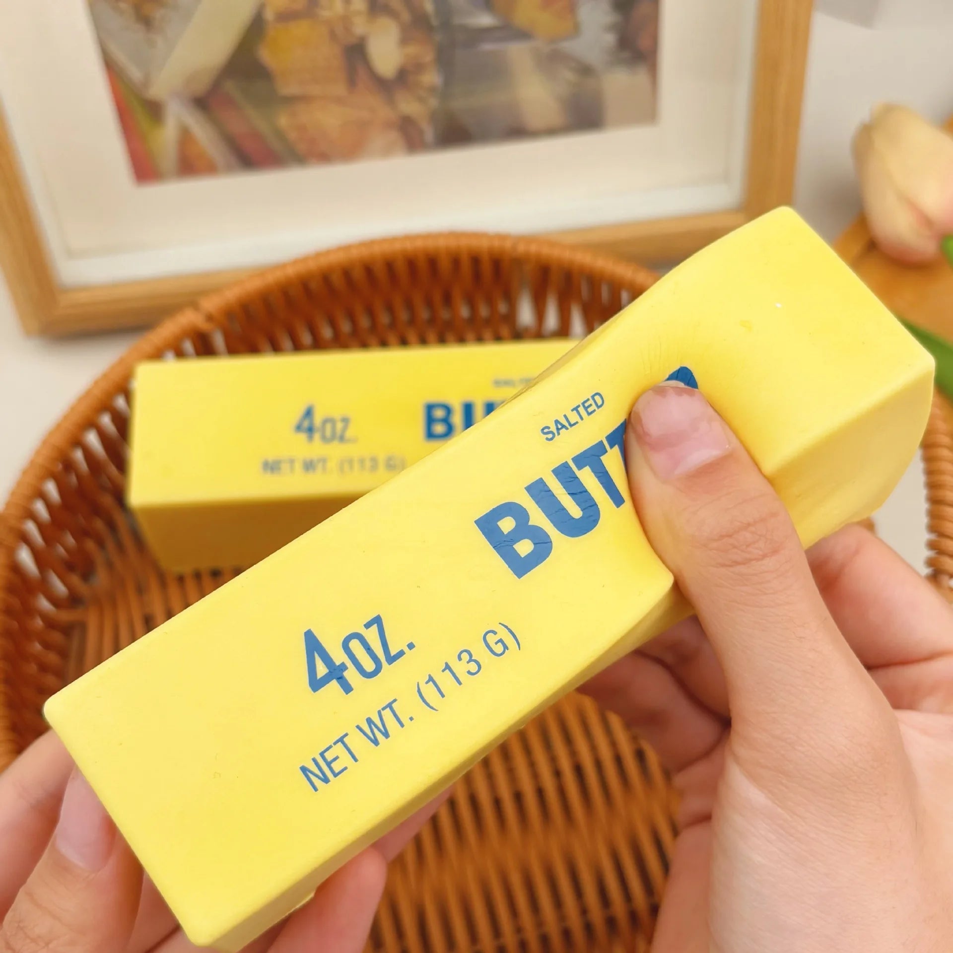 Butter Squishy Toy, Slow Rising Squishy Butter Squeeze Sensory Toy for Adults to Alleviate Anxiety and Reduce Stress