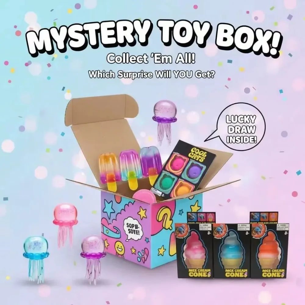 2026 Trending Squishy Mystery Box Surprise Toys Slow Rising Soft Fidget Toys Stress Relief Sensory Toy For Friend Surprise Gift