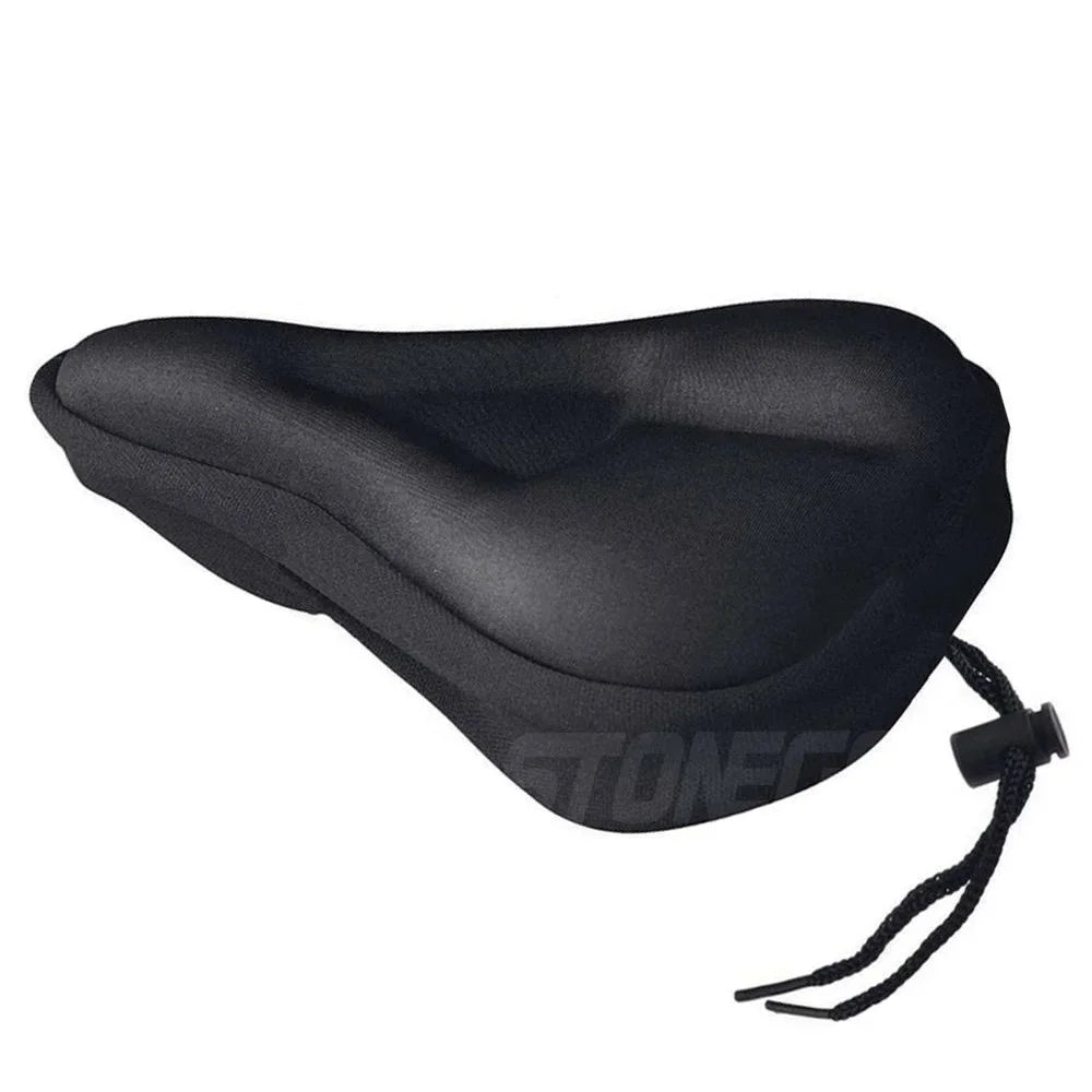 Bicycle Saddle 3D Bike Seat Cover Padded Wide Gel Soft Pad Exercise Bike Seat Cushion Wide Foam Mountain Bicycle Seat Cushion
