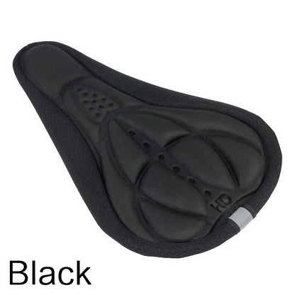 Bicycle Saddle 3D Bike Seat Cover Padded Wide Gel Soft Pad Exercise Bike Seat Cushion Wide Foam Mountain Bicycle Seat Cushion