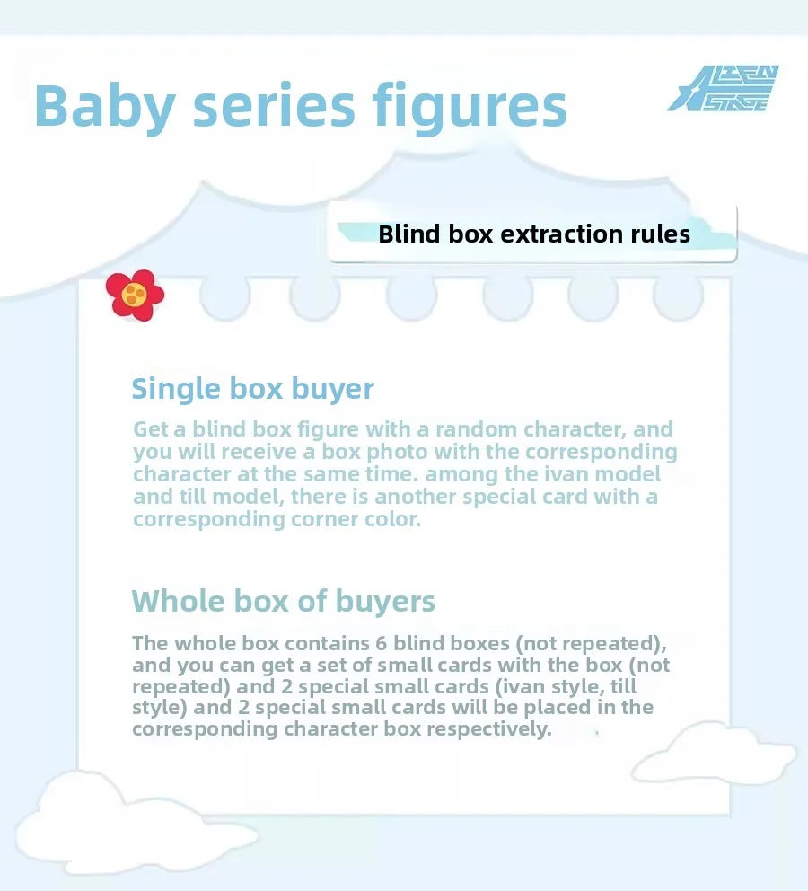 New Alien Stage Blind Box Free Stage Baby Series Q Version Animation Peripherals Desktop Ornaments Model Surprise Gifts Toys