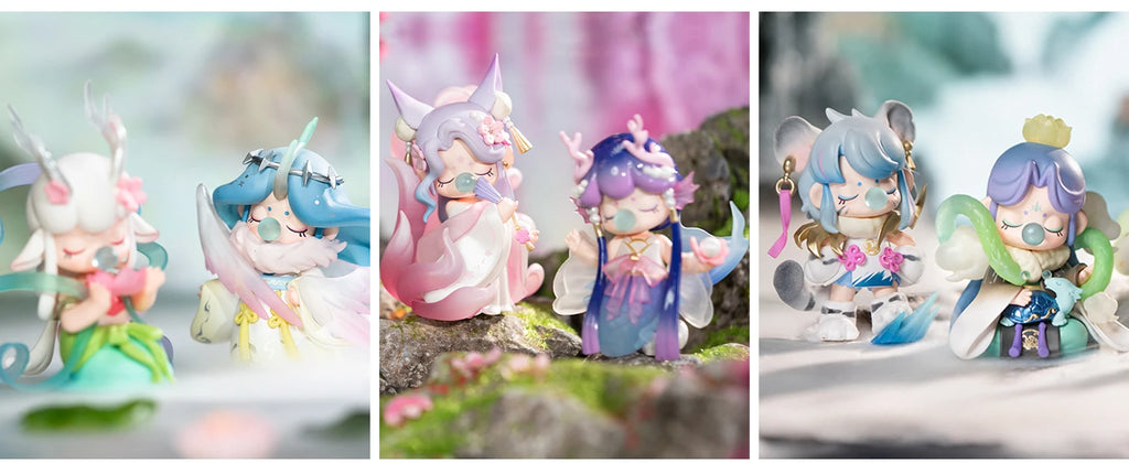 Rolife Nanci Blind Box Oriental Mythological Creatures Action Figure Collectible Doll Toys Surprise Box for Kids Friends Adults