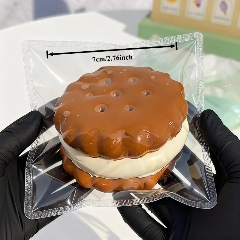 Squishy Sticky Tower Cookies Soft and Stretchy Relaxation Toys | Ultra-Soft Stress-Relief Squeeze Toy, a Cute and Kid-Friendly Biscuit-Like Sensory Stress Ball with a Unique Design, Perfect as a Gift to Relive Anxiety, Suitab