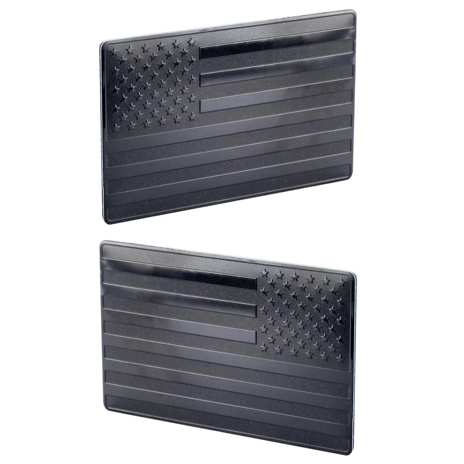 Durable Aluminum American Flag Decal 2Pcs Never Fade Scratch Proof Car Sticker 3D USA Flag Emblem For Truck Motorcycle 12x7.5cm