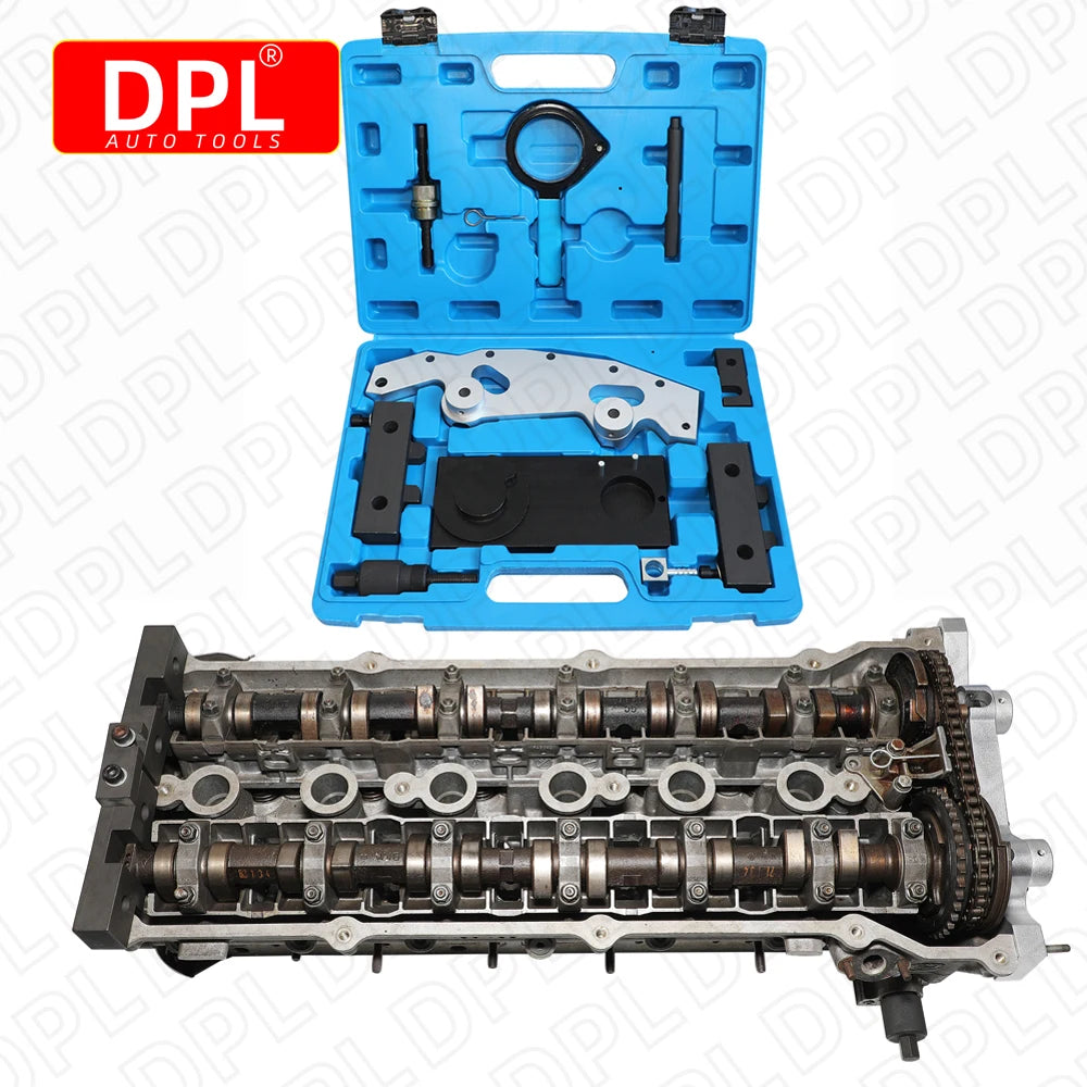 Double Vanos Twin Camshaft Alignment Timing Locking Tool Kit Compatible with BMW M52TU M54 M56