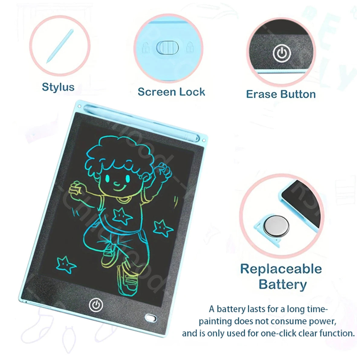 8.5 Inch LCD Writing Tablet for Kids – Digital Drawing & Handwriting Pad (Ages 3–8)