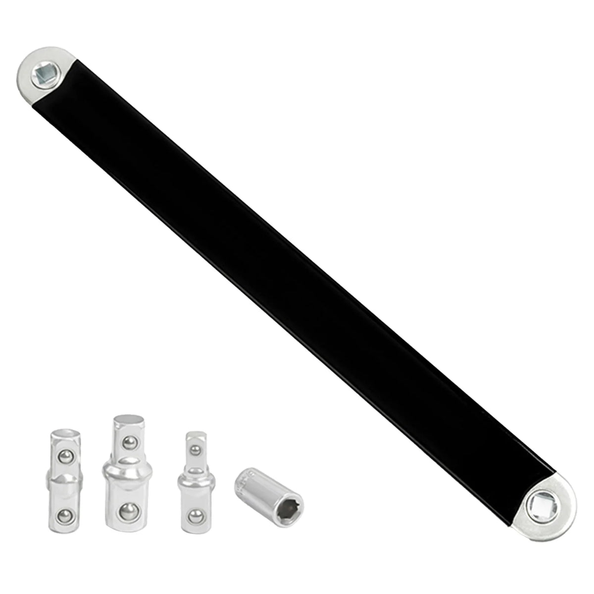 Universal Ratcheting Wrench Extension Bar Adjustable Double Head  Extra Long Heavy Duty Tool For Mechanics And Car Repair
