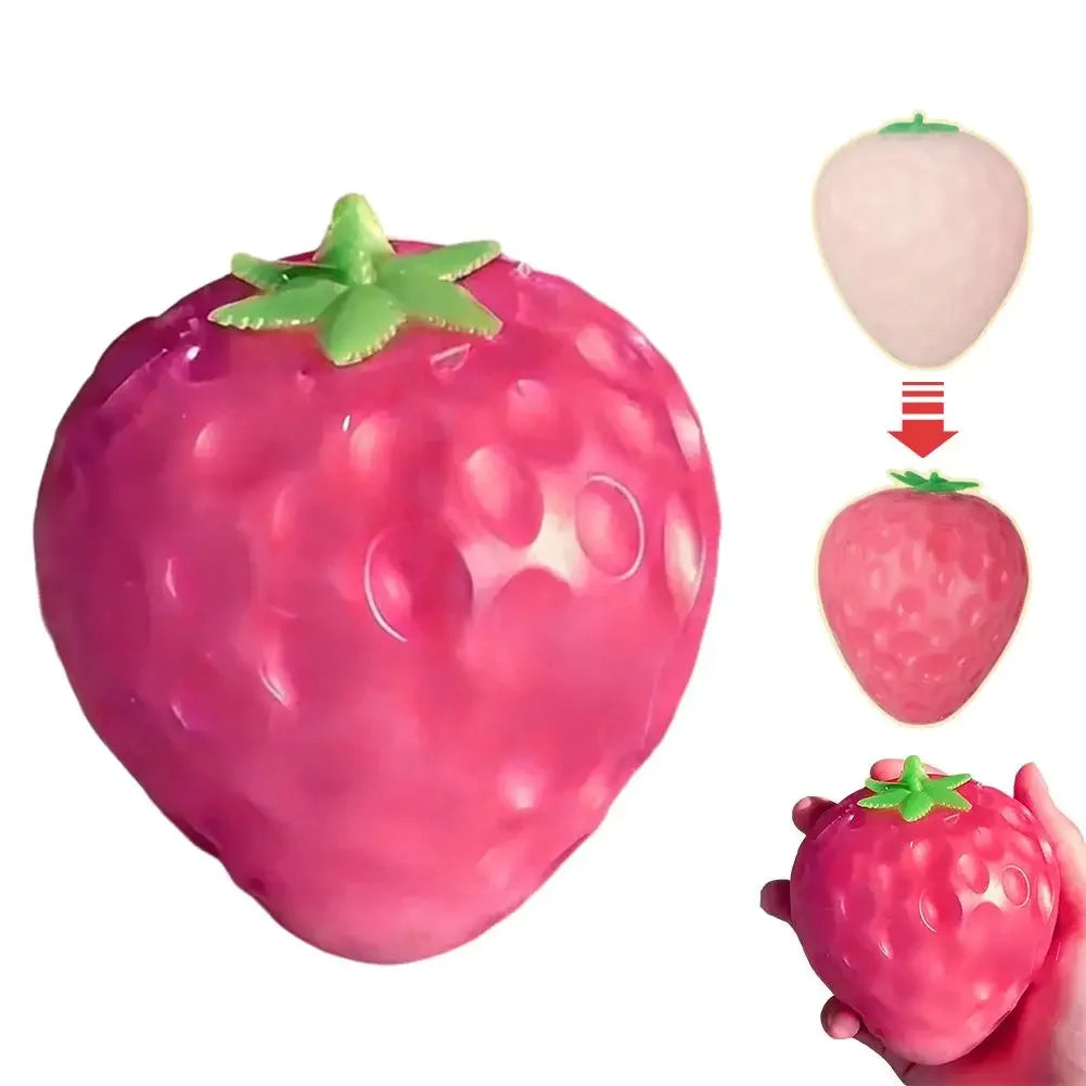 Strawberry Mango Pinch Music Color Change Slow Rebound Release Stress Relieving Ball Stress Relieving Toy Artifact