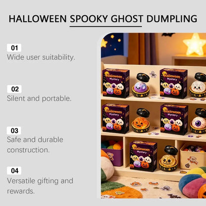 5.5 cm Halloween Dumpling Squishy Toy in Steamer, Slow-Rising Squeeze Toy
