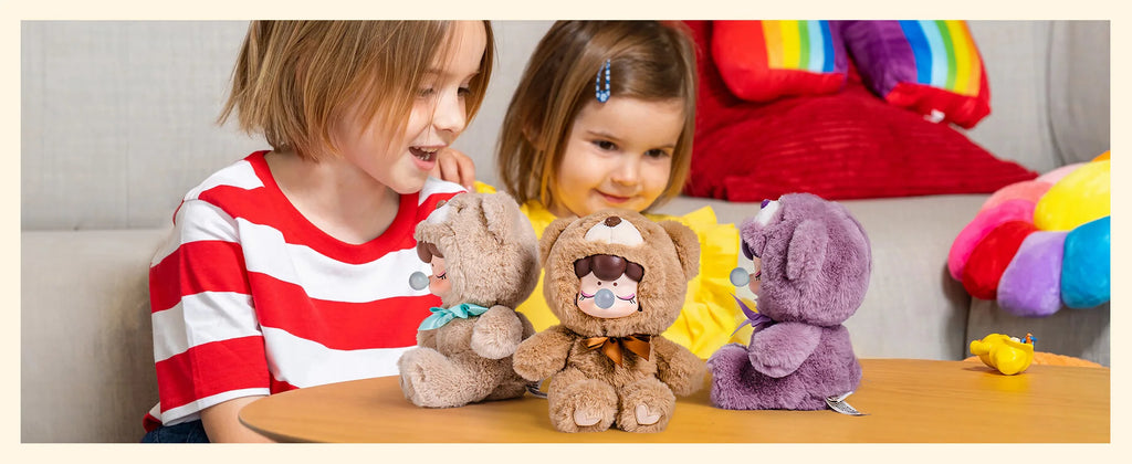 Robotime Rolife Nanci Chocolate Colorful Plush Bear Series Blind Box Handmade Decoration Surprise Box Children's Christmas Gifts