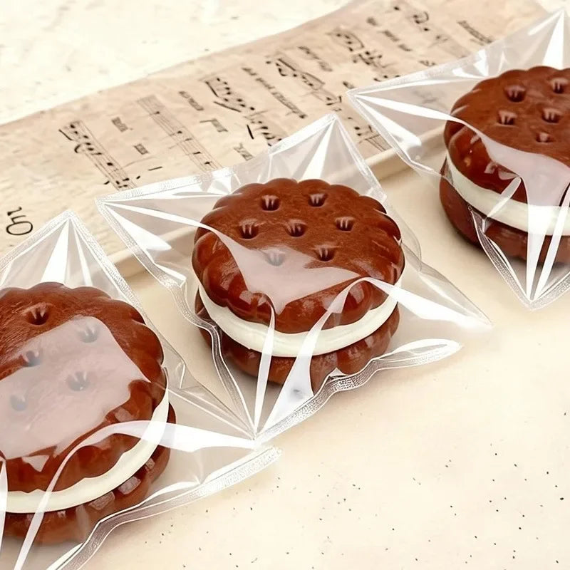 Squishy Sticky Tower Cookies Soft and Stretchy Relaxation Toys | Ultra-Soft Stress-Relief Squeeze Toy, a Cute and Kid-Friendly Biscuit-Like Sensory Stress Ball with a Unique Design, Perfect as a Gift to Relive Anxiety, Suitab