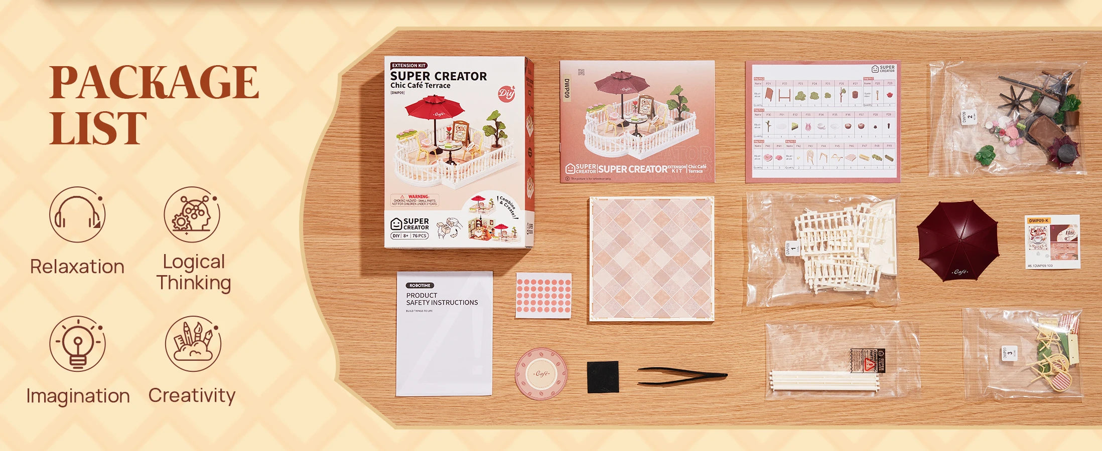 Robotime Rolife 3D Puzzle Lovely Pink Bedroom DIY Miniature House Kit Building Blocks Gift Girls Kids