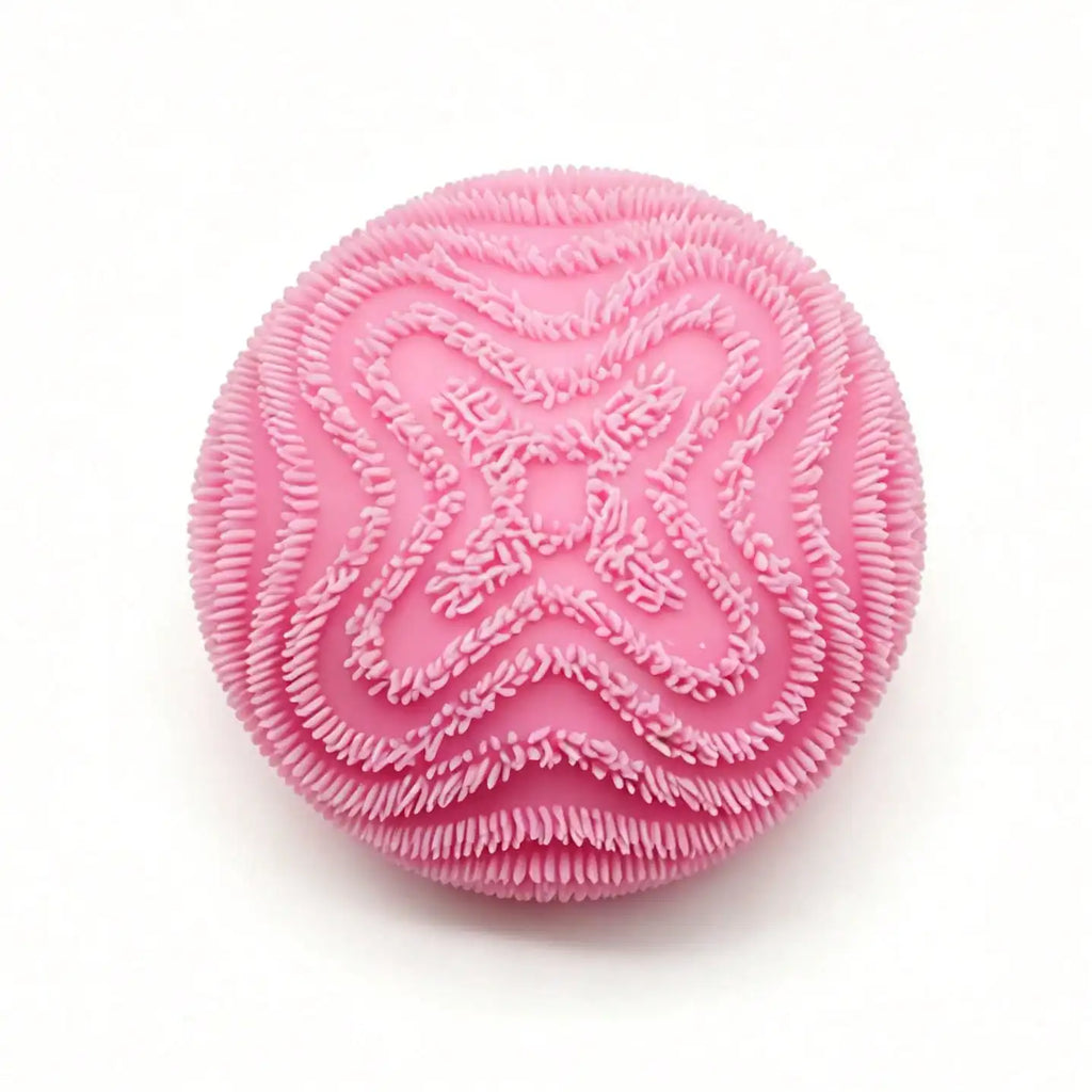 Fuzz Ball Sensory Squeeze Toy NeeDoh Sensory Squeeze Toy Wonder Waves Textured Stress Relief Fidget Ball