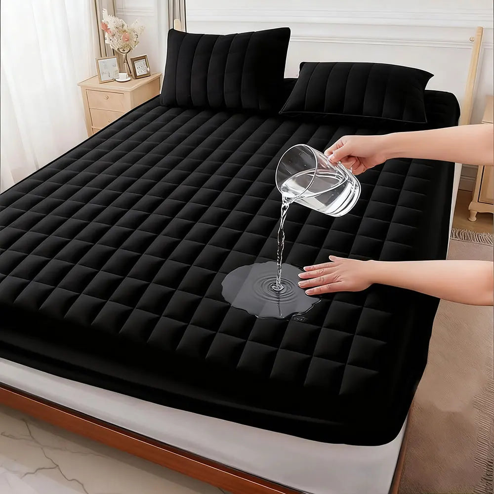 Waterproof Mattress Protector Soft Comfortable All-Season Cooling Breathable Noiseless Pad Cover Thick