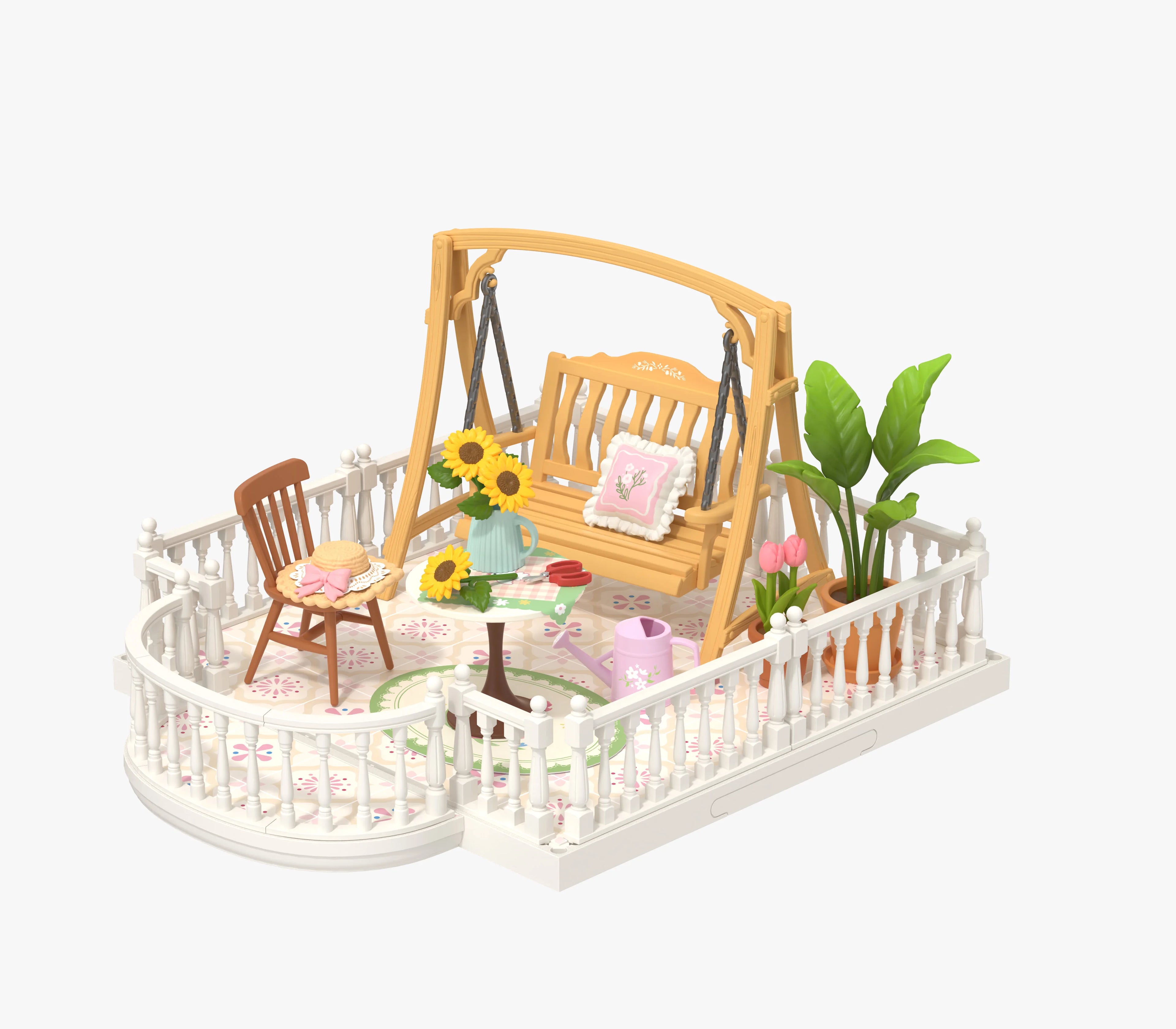 Robotime Rolife 3D Puzzle Lovely Pink Bedroom DIY Miniature House Kit Building Blocks Gift Girls Kids