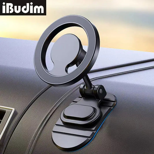 Metal Magnetic Car Phone Holder for MagSafe 360° Foldable Dashboard Mount