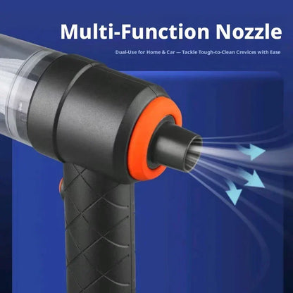 2-in-1 Cordless Car Vacuum & Air Duster Portable Rechargeable for Car & Home