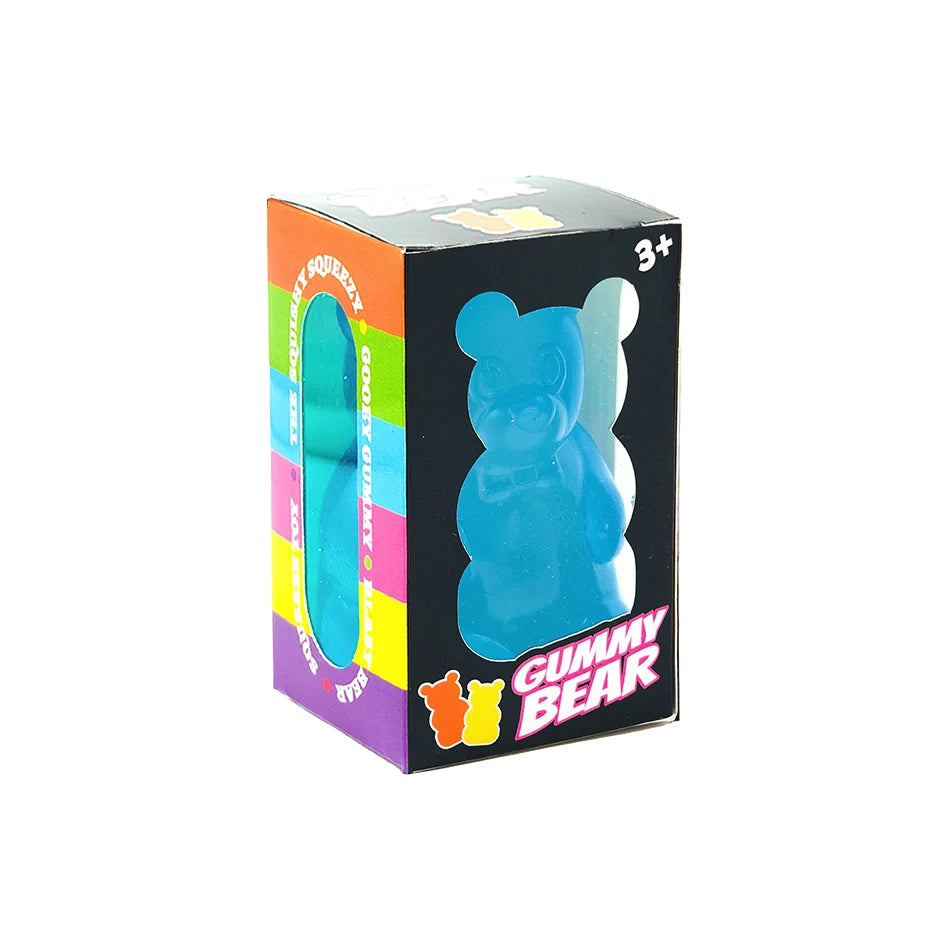 Squishy Cube & Gummy Bear Fidget Toys Slow Rising Sensory Squeeze Box Options