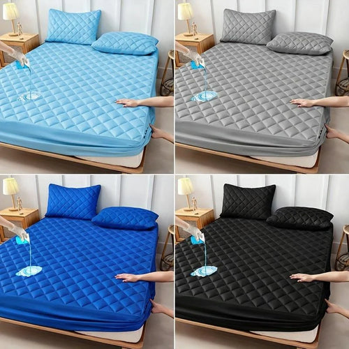 100% Waterproof Mattress Protector All-Season Cooling Breathable Noiseless Mattress Pad Cover Thicken