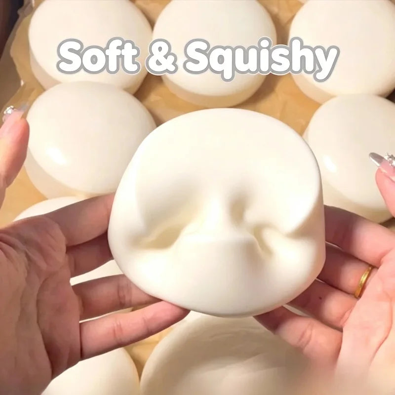Squeeze Toys Milk Cake Squeeze Taba Soft Toy, Cute Milky White Squeeze Toy, Finger Toy, Stress Relief Toy, Soft Girl Birthday Gift Toy