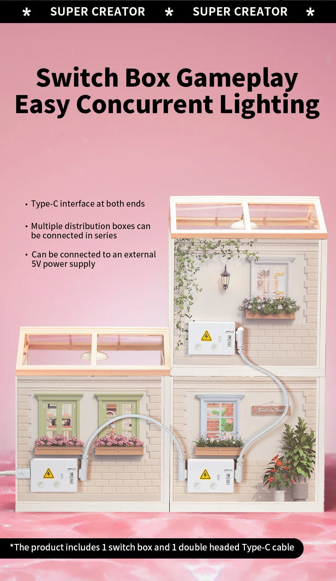 Robotime DIY Miniature Dollhouse Kit Pop Bubble Bathroom Model Building Set Creative Birthday Gift Adults Kids