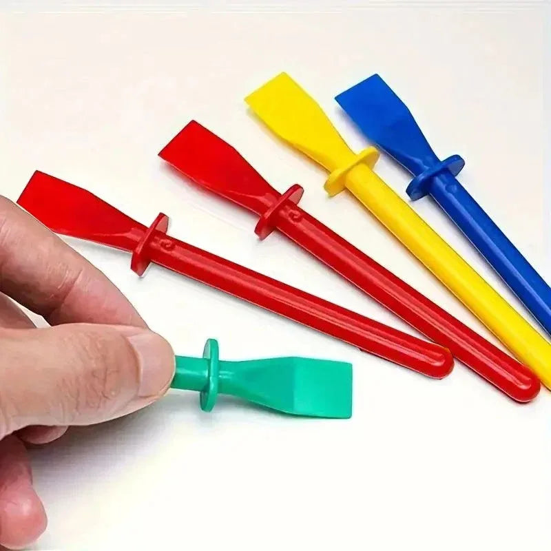 8-20pcs Glue Spreaders,Polypropylene Glue Smear Sticks Applicator, Painting Scrapers For Handmade DIY Art Leather Craft Tool