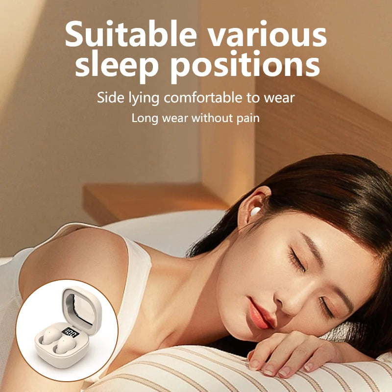 SHUKE SK19 Mini Invisible Earbuds Bluetooth 5.3 – Sleep & Sport, IPX5 Waterproof, 480H Standby