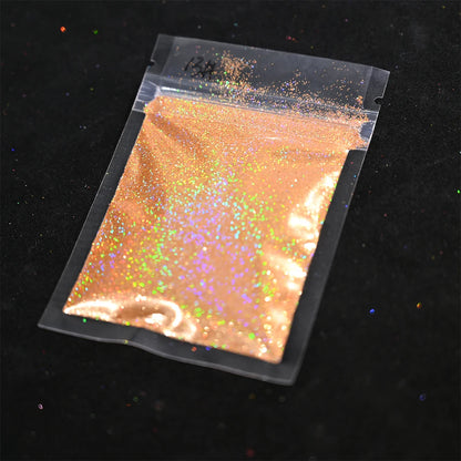 Laser Holographic Rainbow Nail Glitter 0.2MM Sparkly Nails Glitter Powder 10G/5G Dazzling Glitter Dust DIY Nail Art Decoration