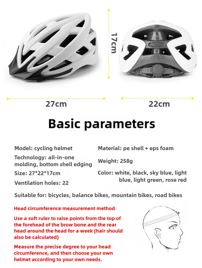 Ultralight Cycling Helmet Integrally-molded Men Women Racing Helmet 52-62cm 22 Hole Cycling Safety Cap MTB Road Bike Accessories