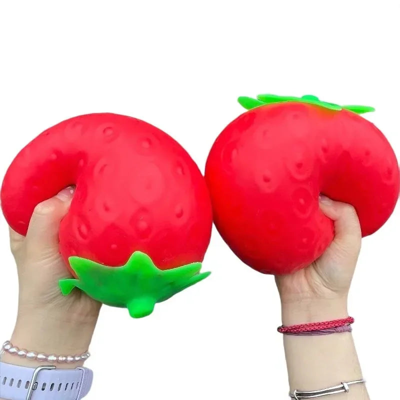 Super Jumbo Strawberry Squishy Toy Slow Rising Simulated Strawberry Antistress Anti-Anxiety Fidget Toy for Adults Friends Gifts