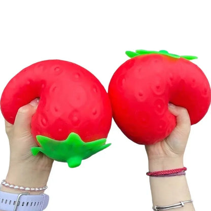 Super Jumbo Strawberry Squishy Toy Slow Rising Simulated Strawberry Antistress Anti-Anxiety Fidget Toy for Adults Friends Gifts