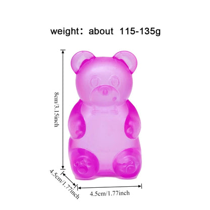 Squishy Cube & Gummy Bear Fidget Toys Slow Rising Sensory Squeeze Box Options