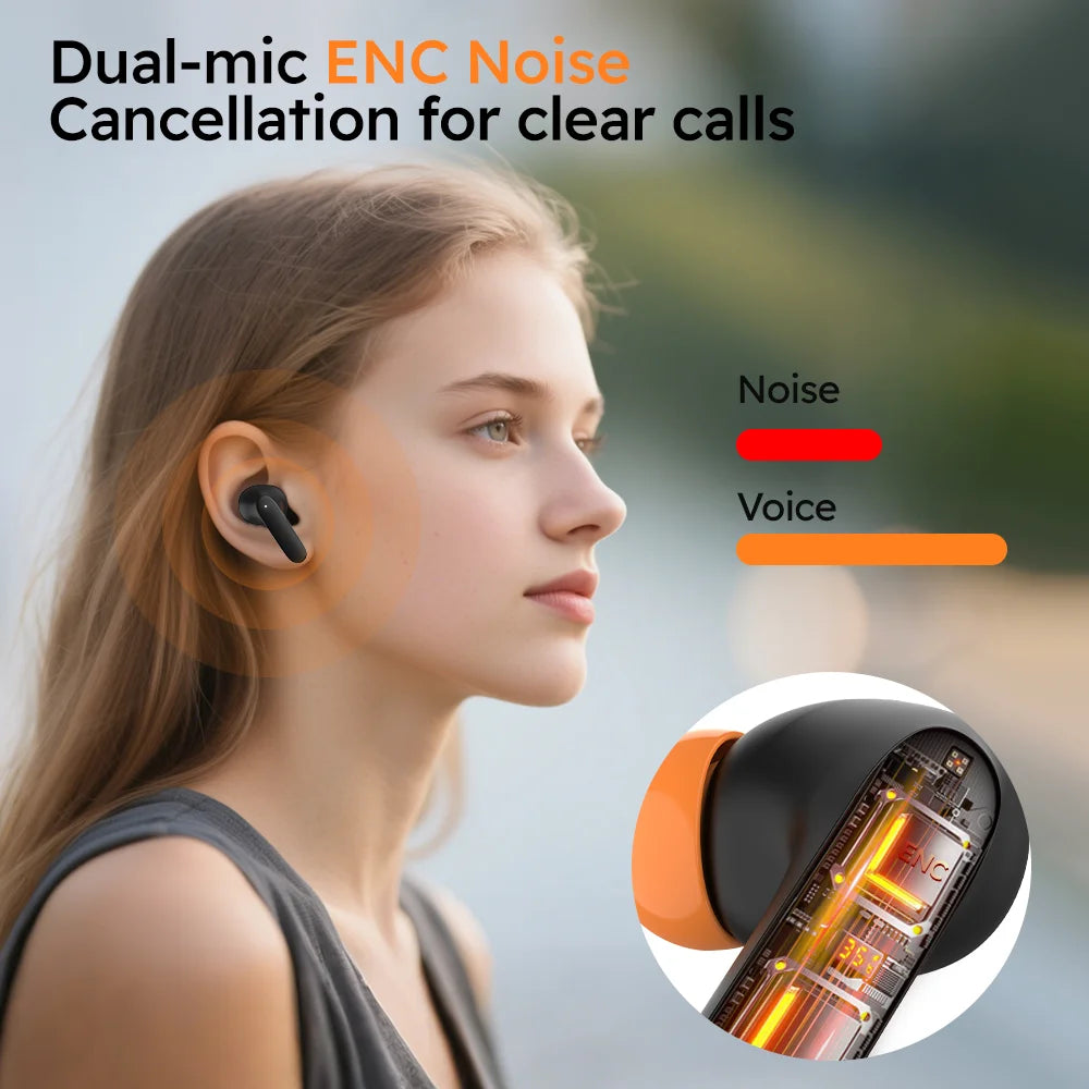 Firsting TWS Gaming Earbuds Bluetooth 5.4 – Low Latency, Noise Reduction, Fast Charging, Waterproof