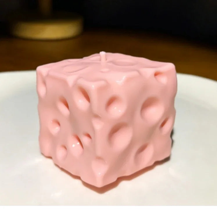 1pcs Squishy Cheese Cube Stress Relief Toy Taba Stress Ball Shapeable Squeeze Ball Non Rebound Sensory Fidget Stress Relief Toy