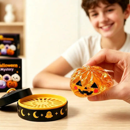 5.5 cm Halloween Dumpling Squishy Toy in Steamer, Slow-Rising Squeeze Toy