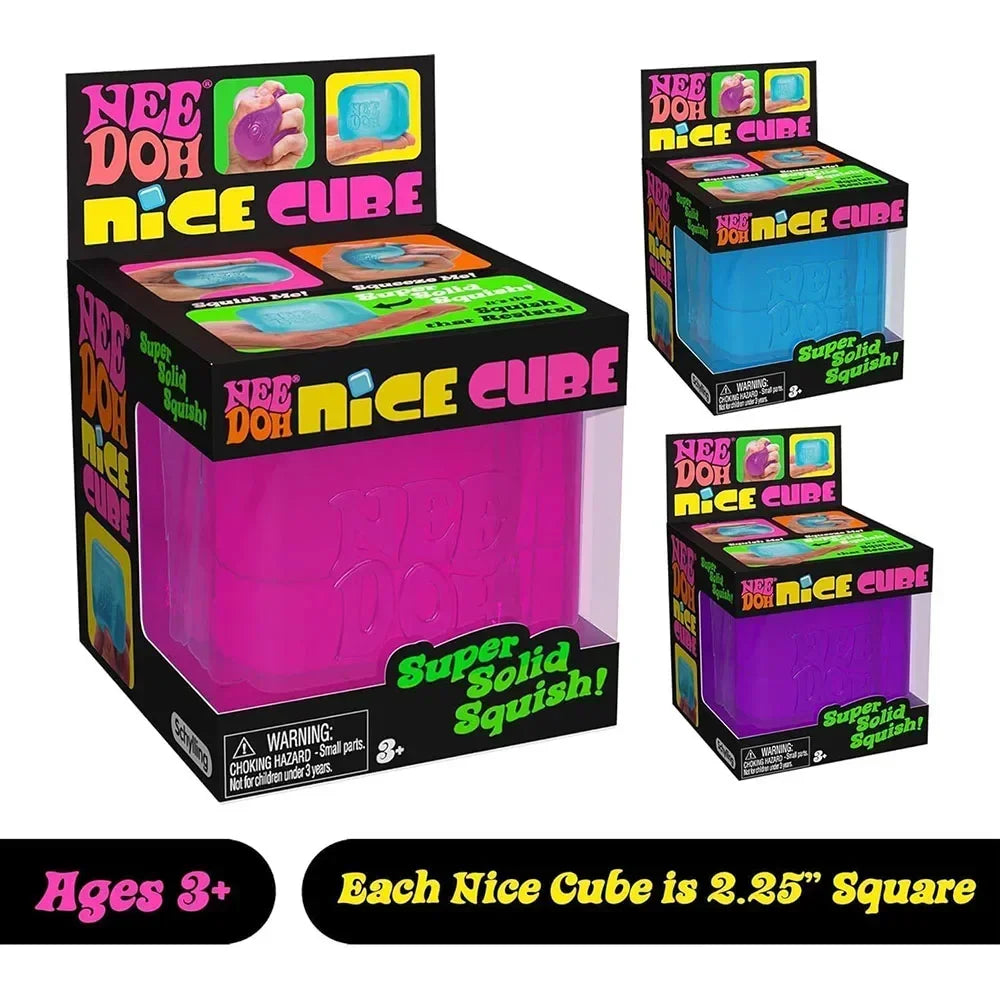 Nee Doh Nice Cube Super Solid Squish 16 Options Brand New/Factory Sealed Stress Toy