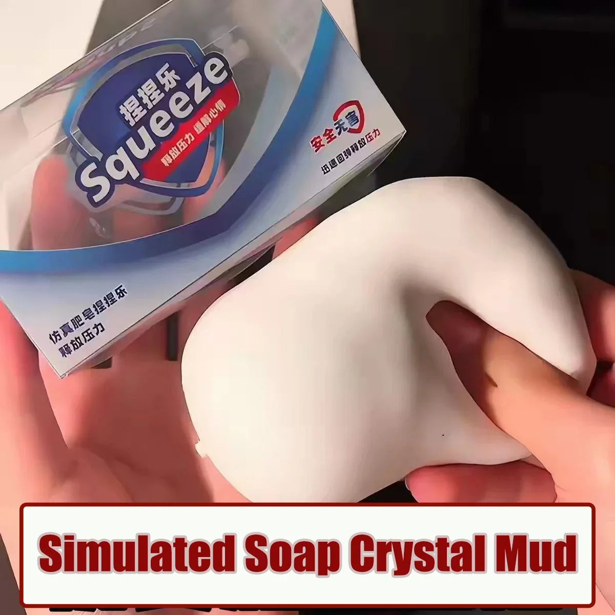 Soap Ball Squishy Soap Stress Ball Fidget Toy Crunchy Squeeze Ball Round Blocks Filled ASMR Anti Stress Toys for Adults