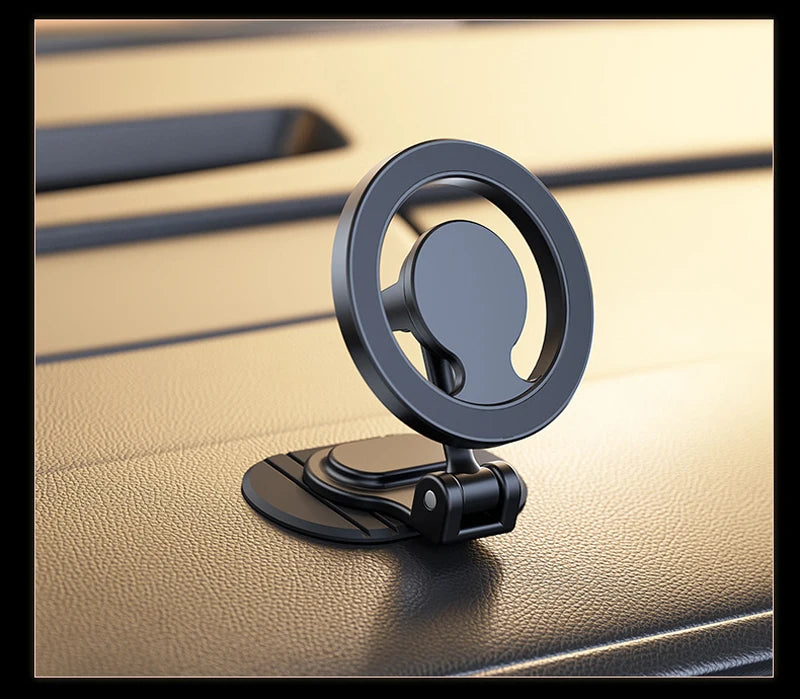 Metal Magnetic Car Phone Holder for MagSafe 360° Foldable Dashboard Mount